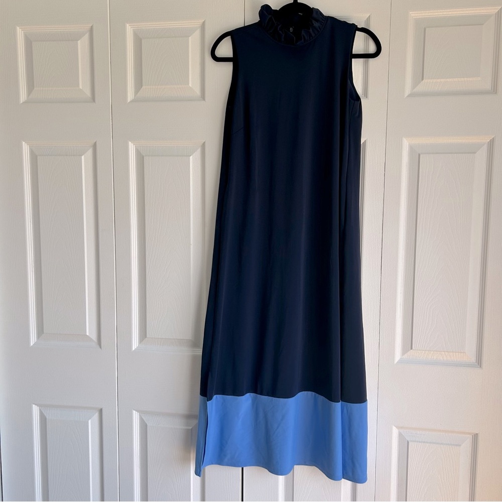 Jude Connally Diana Dress in Navy/Periwinkle